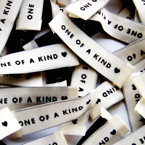 AGS Cyber sew-in clothing labels - 'One of a Kind ❤'